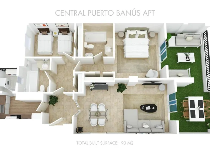 アパート Vacation I Puerto Banus Apt, 24-7 Security, A Minute From The Marina, The Sea And Luxury Shopping マルベーリャ